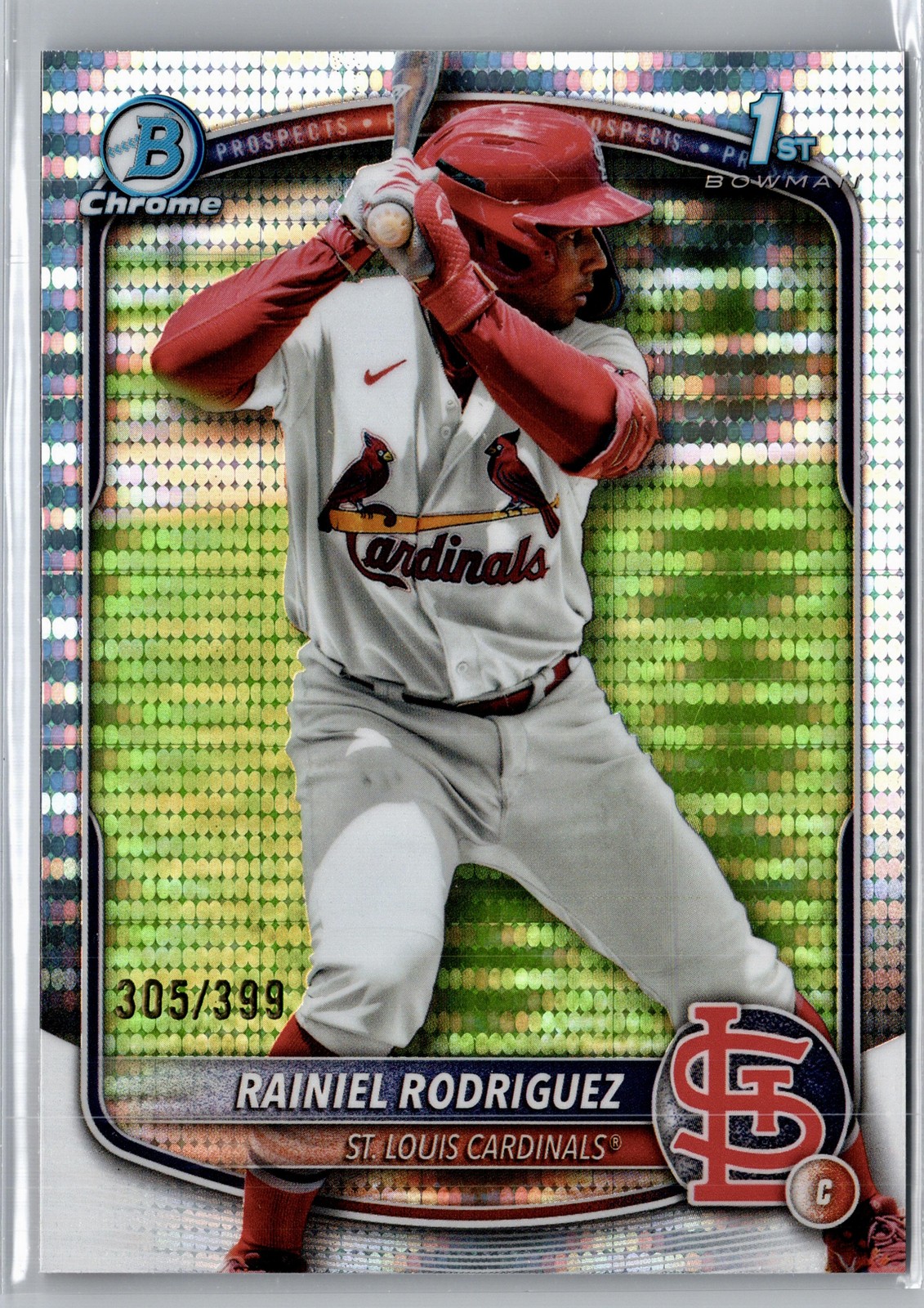 2025 Bowman Chrome #BCP-200 Rainiel Rodriguez Prospects Pulsar /399