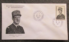 Nlle CALEDONIE lettre FDC 1er jour DE GAULLE en 1971 lot OC400