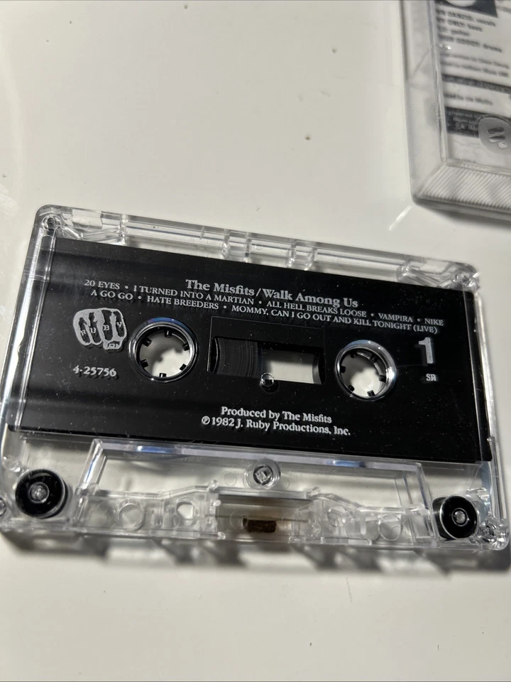 Misfits Walk Among Us Cassette Tape 1982 Ruby Records U.S. 1st Pressing Danzig - Image 3 of 4
