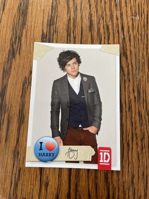 2013 Panini Harry Styles One Direction Trading Card #1 sehr guter Zustand