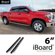 APS Running Board Polished 6" Fit Toyota Tundra CrewMax Cab 07-21