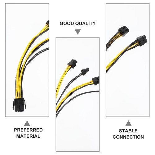 10 Pcs Graphics Card Power Cable Cards Extension Cord Mining Machine - 第 5/12 張圖片