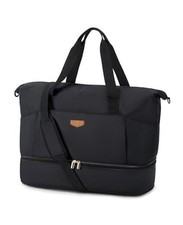 Weekender Bag for Women, Foldie Travel Bag Expandable with Shoes Basic Black