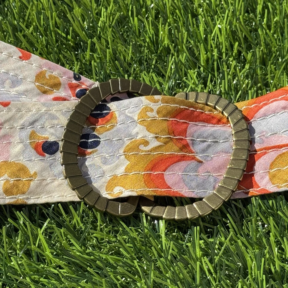 Cinturón de tela vintage bohemio estampado floral Crew S-M Foto 2 de 4