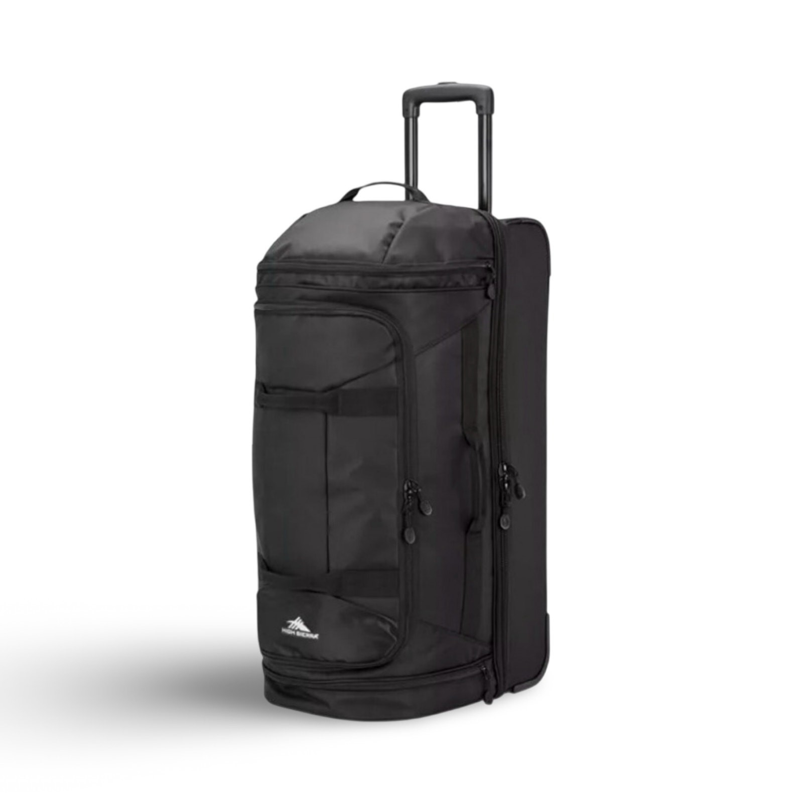 High Sierra Medium Boxed Wheeled Duffel - Black