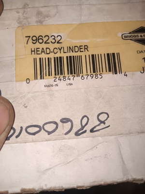 #ad #ad Briggs amp; Stratton Twin Cylinder Intek Engine #2 Cylinder Head 796232 NOS $175.00