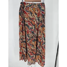 Truly 4 You Womens Sz XXL Maxi Length Paisley Skirt Colorful NEW