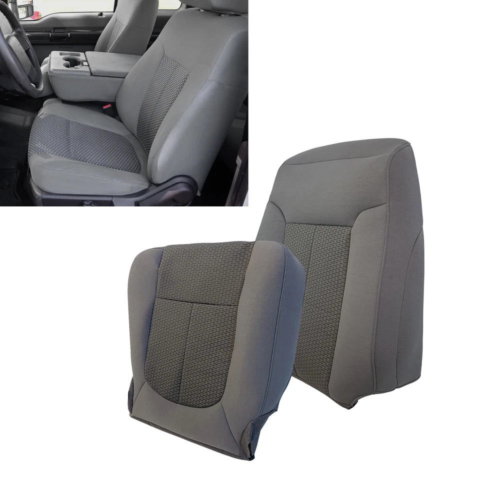 2011-2016 For Ford F250 F350 F450 Super Duty XLT Driver Side Cloth Seat Cover Foto 4 de 4