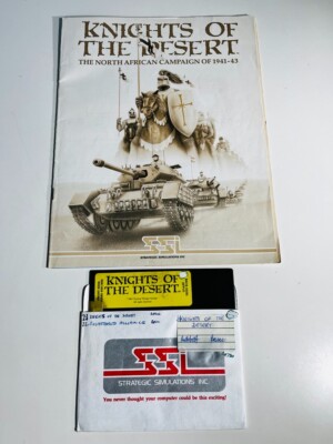 Knights of the Desert Atari 400 800 5 1/4'' Diskettenspiel Selten Vintage Gaming