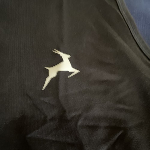 Deer Woman’s Sports Top Black Size Medium Activewear Yoga Running Clothing New - 第 2/6 張圖片