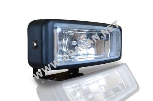 160mm Square Black Spot Fog Lights Lamp Driving Slim Line Van 4x4 Pickup SUV x2 - Picture 2 of 9
