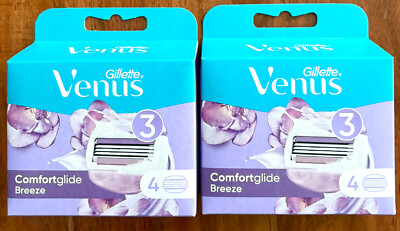 GILLETTE VENUS COMFORTGLIDE BREEZE Rasierklingen 8-er NEU/OVP (2x4 = 8 KLINGEN)