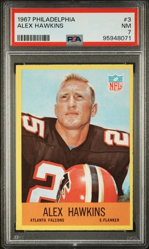 1967 Philadelphia PSA 7 Alex Hawkins  #3 Freshly Graded!