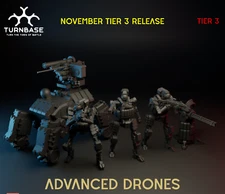 Turnbase Miniatures Modern Advanced Drones Zona Alfa Post Apocalyptic Zona Alfa