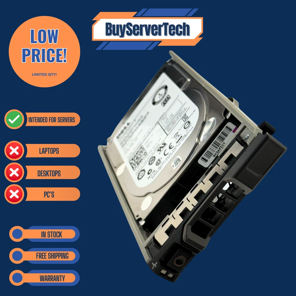 Dell 0WF12F 1TB 7200RPM SATA 2.5" 6Gb/s HDD R610 R620 R630 R710 R720 R730 New - Image 4 of 4