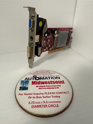 ATI AGP CARD R92L-LC3 / D33053 / R92LE VER 1.2 128MB ATI DVI VGA S-Vid ...
