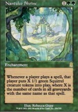 MTG magic cards 1x Nantuko Shrine Odyssey Light Play, English