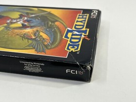 Hydlide NES Nintendo Game Cart Sleeve Styrofoam Box +Inserts & Registration Card