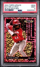 2024 Topps Update #BG-6 Elly De La Cruz RC Black Gold Red /10 PSA 9 MINT - POP 2