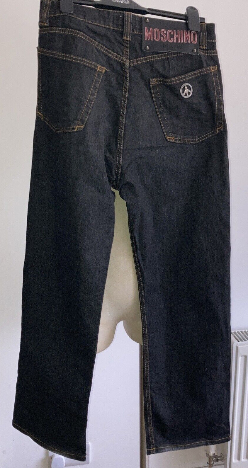 MOSCHINO VINTAGE DARK BLUE VINTAGE JEANS - SIZE 30 2