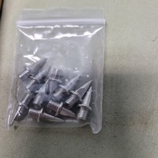 Silver-toned 10 pcs. spikes for track shoes--NEW--