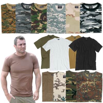 Brandit Armee T-Shirt Bundeswehr Army Militär Shirt Bw Unterhemd Tarn