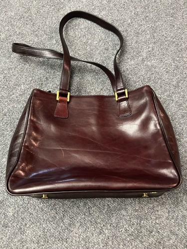 OROTON Vintage Australian Tobacco Brown Leather Shoulder Handbag - Picture 5 of 7