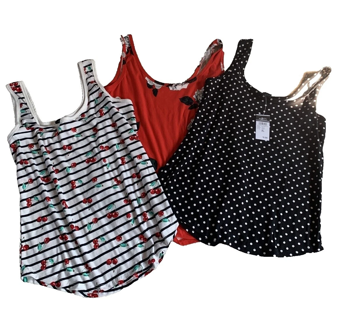 Женские майки без рукавов в горошек rue21