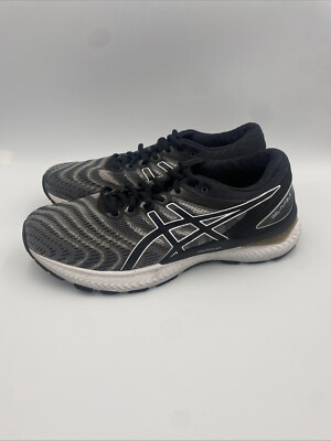 Asics Gel Nimbus Black White Long Distance Running Shoes Mens Size 8