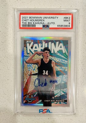 2021-22 Bowman University - Big Kahuna Chet Holmgren #BK-2