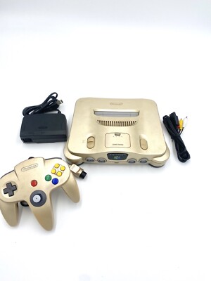 N64 Nintendo 64 Console Color + Up to 4 Controllers + Cords