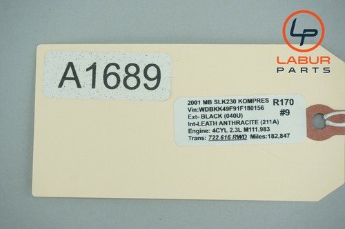 R170 Mercedes 01-04 SLK Class A/C Receiver Drier Container A1689 - Picture 9 of 9