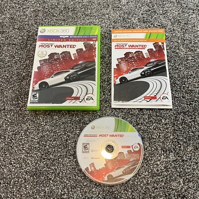 Need for Speed: Most Wanted Limited Edition (Microsoft Xbox 360, 2012) W/Case