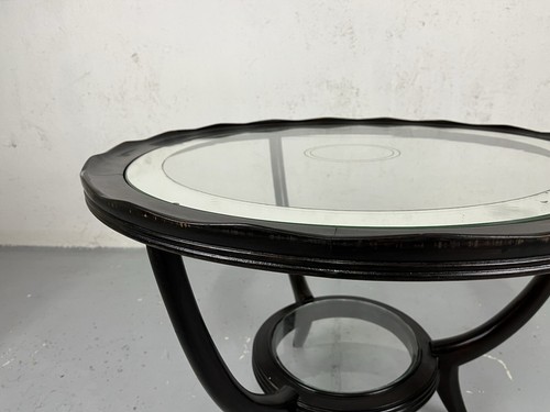 Tavolino salotto legno vetro Paolo Buffa anni 50’ vintage design - Foto 6 di 15