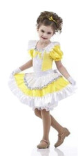 So Sweet YELLOW Child 6x7 Dance Costume Ballet Tap Dress Bloomers  Gloves