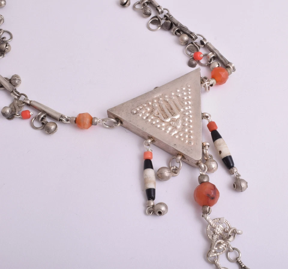 Vintage Silber Ägyptisches Zar Amulett Anhänger Halskette - Kult Ägyptischer ... - Bild 2 von 4