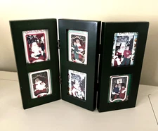 Folding Mini Frame Holds 6 Photos Each 2.75H” x 2”W Sz of Frame 10.5"W x 7 5/8"H