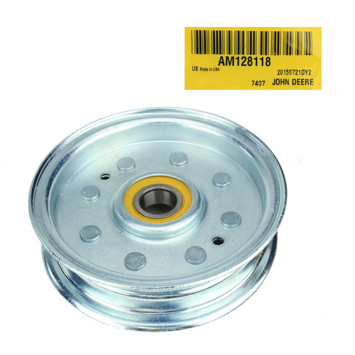 John Deere Original Equipment Flat Idler Pulley #AM128118