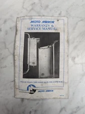 MOTO MIRROR WARRANTY & SERVICE MANUAL WSM-1296 WIRING DIAGRAM INSTALLATION