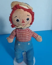 Vintage The Original Raggedy Andy Dolls Knickerbocker 10.5" Stuffed Cloth Doll