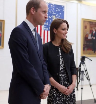 Tory Burch Sophia A-Line Floral Print Dress Duchess Kate CELEB 4 6