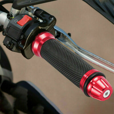 Pair Of 7/8" Motorcycle Hand Grips – CNC Aluminum With Non-Slip Gel For Honda, Yamaha, Suzuki & Cafe Racers