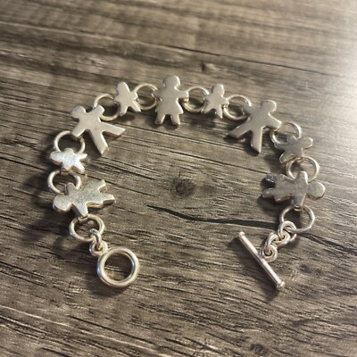 SILPADA Sterling Silver 925 We Are the Children Toggle Bracelet B0762 