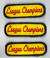3 NEW Vintage LEAGUE CHAMPION PATCH billiards pool bowling dart archery vnea 3
