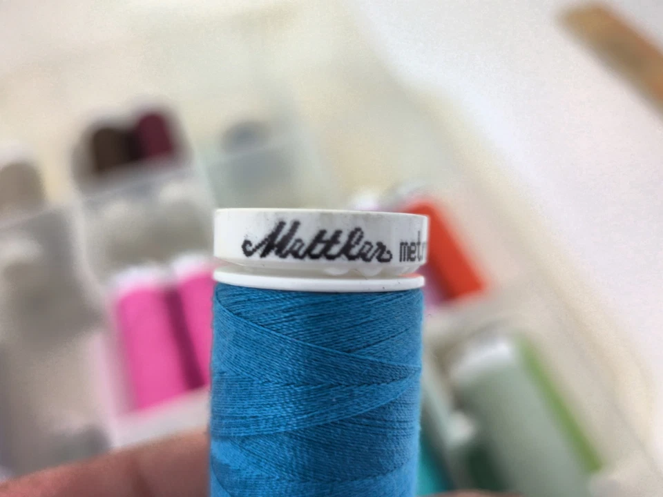 Mettler Embroidery Thread  Yarn Polyester Silk Cotton Floss 75 Spools  Case - Image 3 of 4