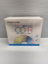 Memorex Music CD-R Recordable Blank CDs 40X 700 MB 80 min 10 Pack OPEN BOX