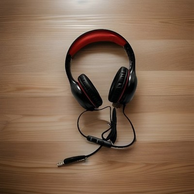 EarFun Kids Wired Headphones w/Mic 85/94dB Volume Limit Black/Red