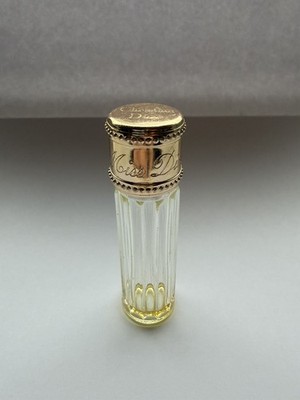 Vintage Christian Dior Miss Dior Miniatur Glas Reiseflasche leer