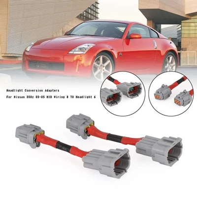 Scheinwerfer Umwandlung Adapter Für Nissan 350z HID Wiring8 TO Headlight - Bild 1 von 4