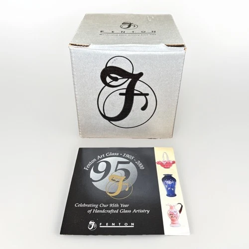 New FENTON glass lidded Templebells trinket Box dish Bowl pink F56 Vintage 3.75”